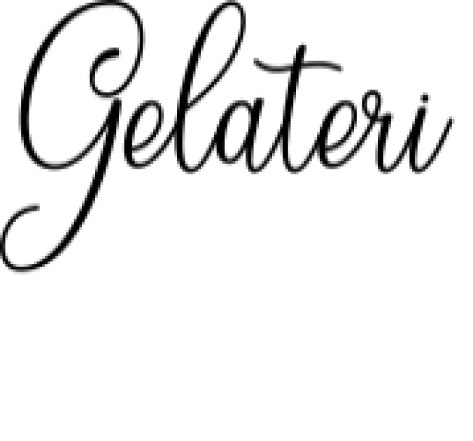 Gelateri Font Preview