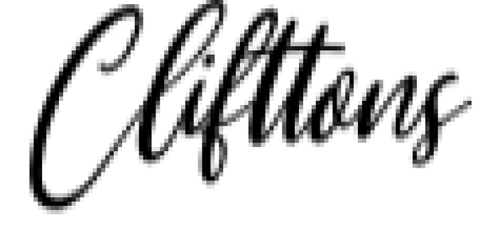 Clifttons Font Preview