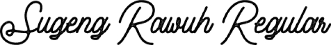 Sugeng Rawuh Regular Font Preview