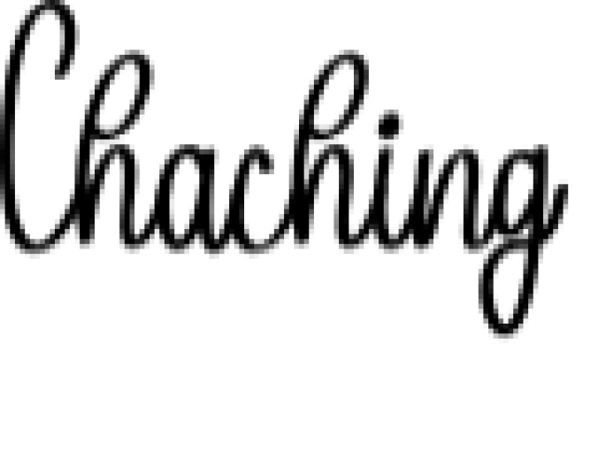 Chaching Font Preview