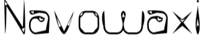 Navowaxi Font Preview