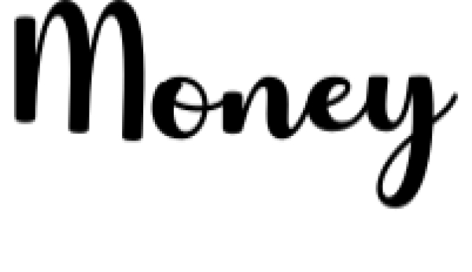 Money Font Preview