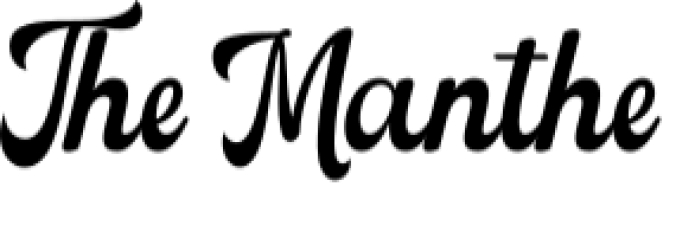The Manthe Font Preview