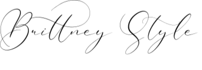 Brittney Style Font Preview