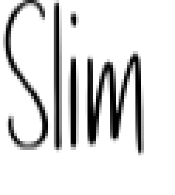 Slim Font Preview