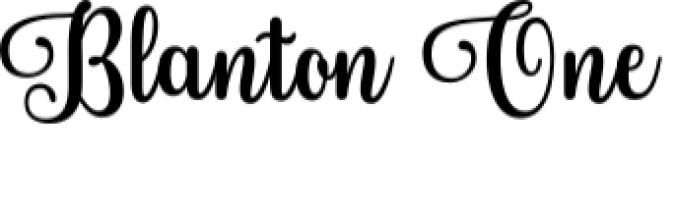 Blanton Script Font Preview