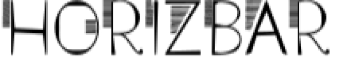 Horizbar Font Preview