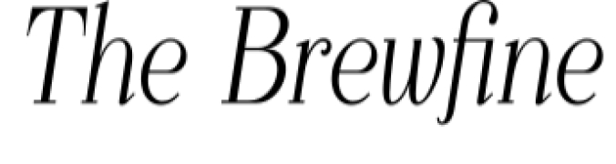 The Brewfine Font Preview