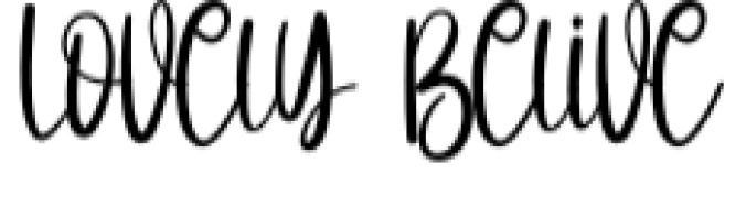 Lovely Belive Font Preview