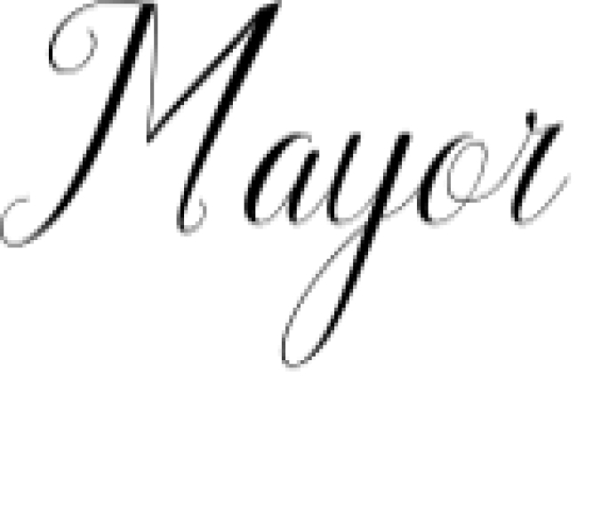 Mayor Font Preview