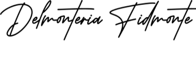 Delmonteria Fidmonte Font Preview