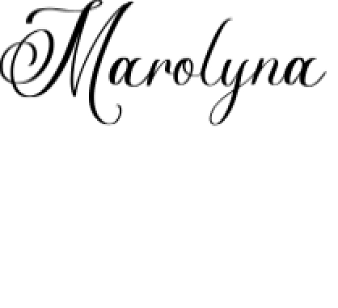 Marolyna Font Preview