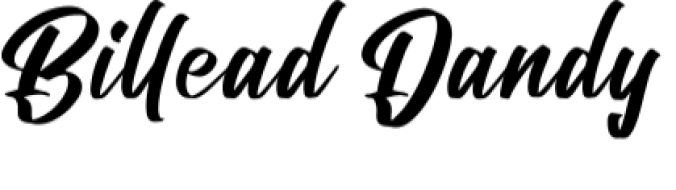 Billead Dandy Font Preview