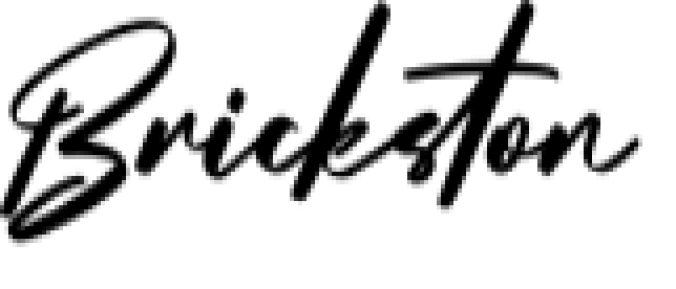 Brickston Script Font Preview