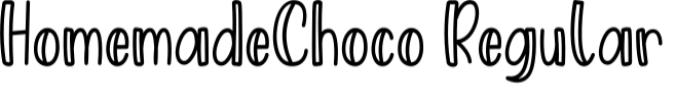 Homemade Choco Font Preview