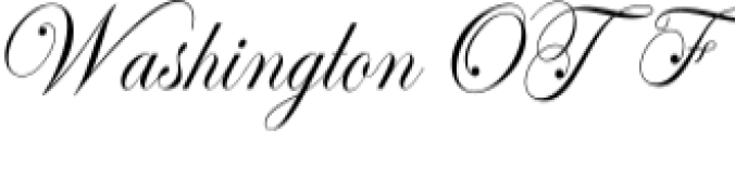 Washington Script Font Preview