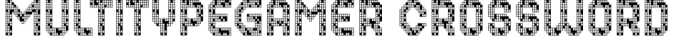 Gamer Crossword Font Preview