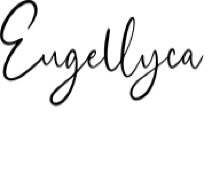 Eugellyca Script Font Preview