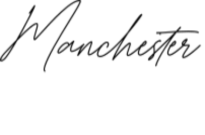 Manchester Script Font Preview