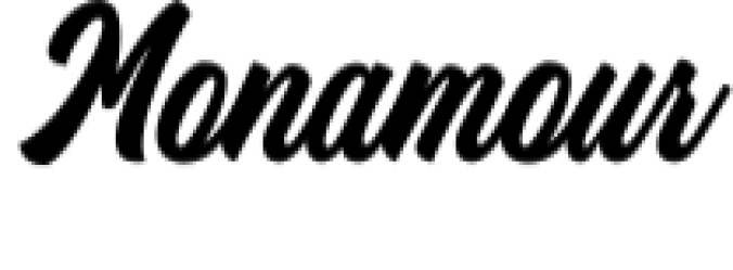 Monamour Font Preview