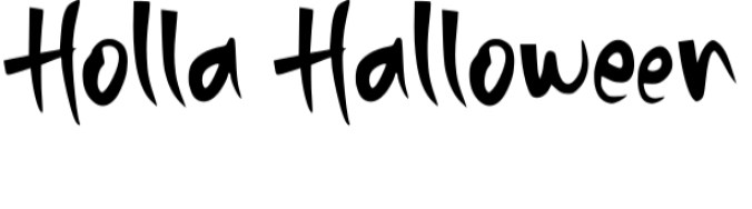 Holla Halloween Font Preview