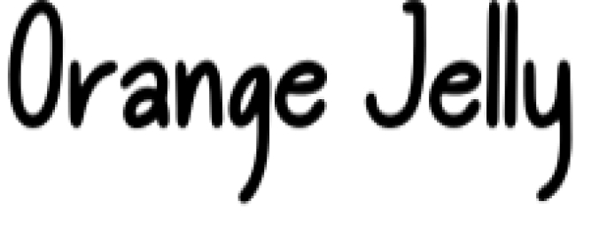 Orange Jelly Font Preview