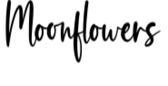 Moonflowers Font Preview