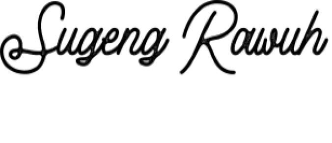 Sugeng Rawuh Font Preview