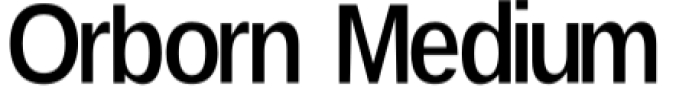 Orborn Font Preview
