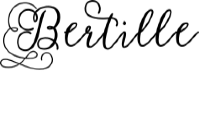 Bertille Font Preview