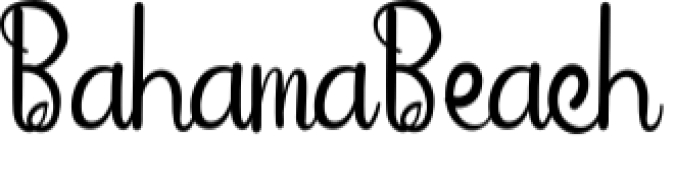 Bahama Beach Font Preview