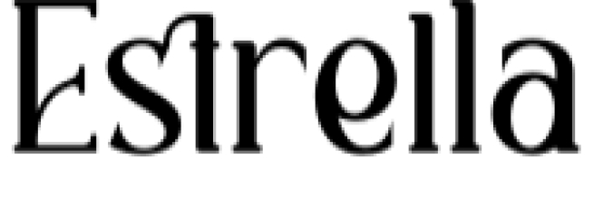 Estrella Font Preview