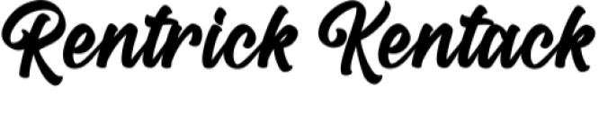 Rentrick Kentack Font Preview