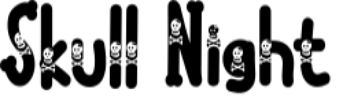 Skull Night Font Preview