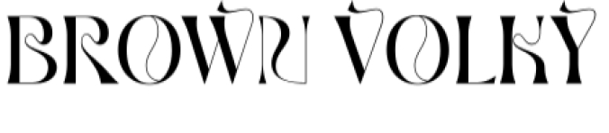 Brow Volky Font Preview
