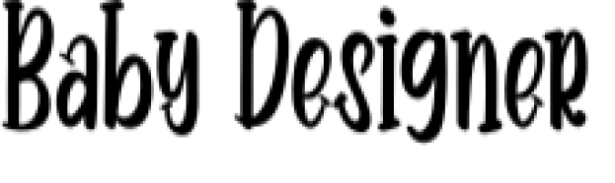 Baby Designer Font Preview