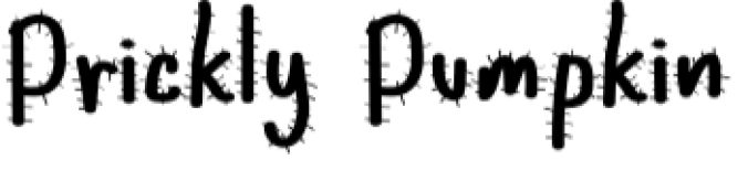 Prickly Pumpkin Font Preview