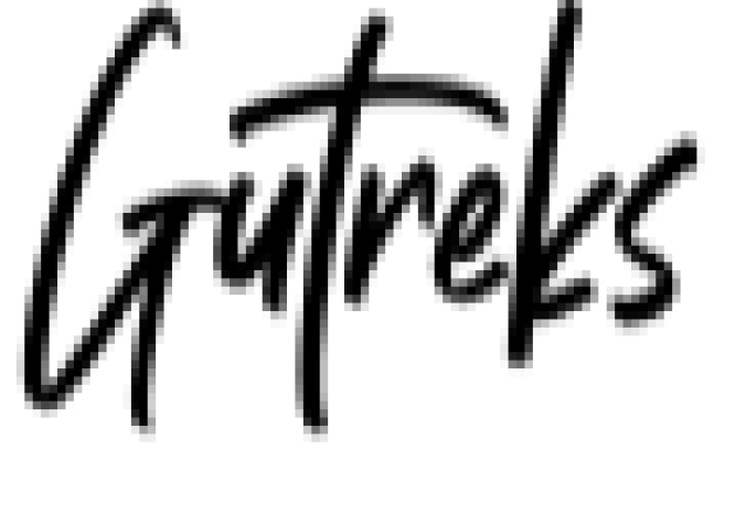 Gutreks Font Preview