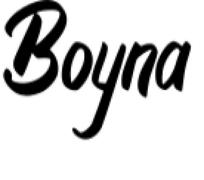 The Boyna Font Font Preview