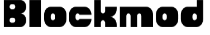 Blockmod Font Preview
