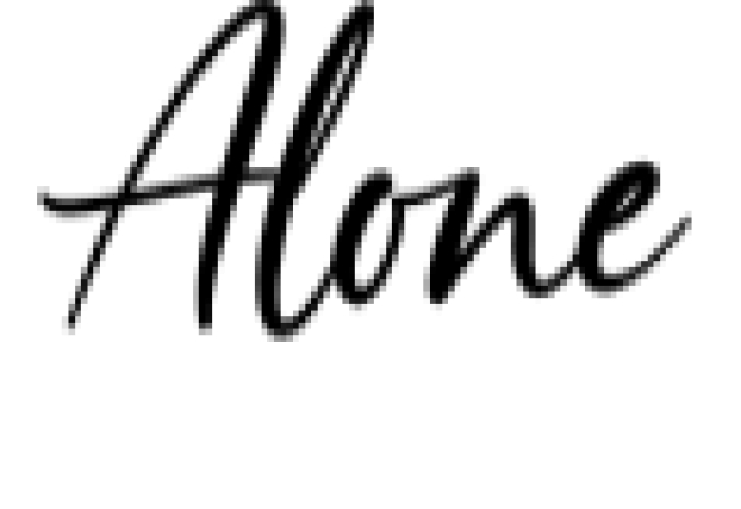 Alone Font Preview