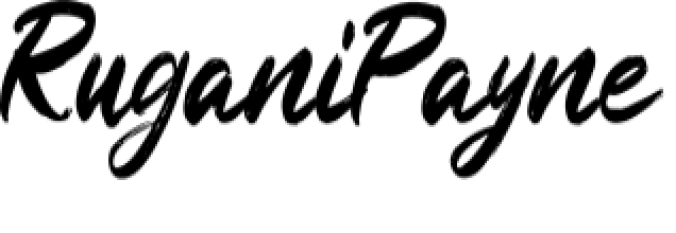 Rugani Payne Font Preview