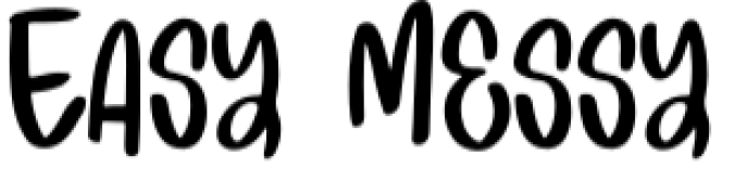 Easy Messy Font Preview