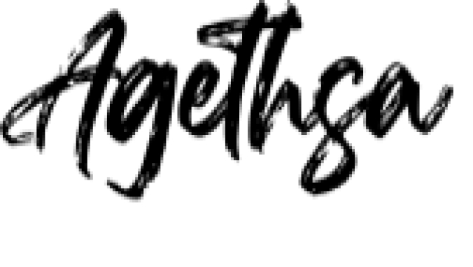 Agethsa Font Preview