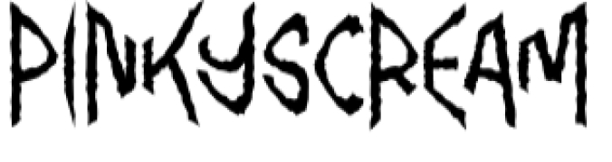 Pinky Scream Font Preview