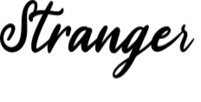 The Stranger Font Preview