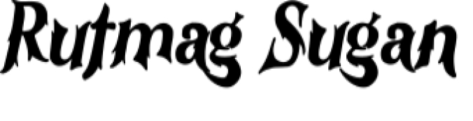 Rutmag Sugan Font Preview