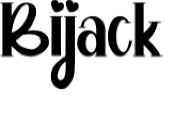 Bijack Font Preview