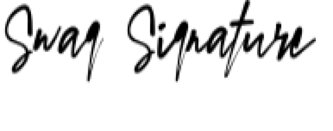Swag Signature Font Preview
