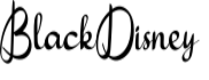 Black Disney Font Preview